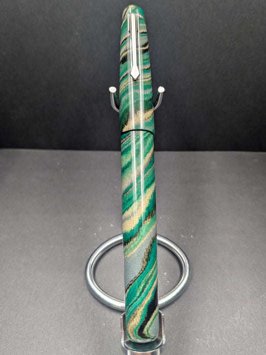 F24 - The Americana - Custom Nikko (teal, tan, grey, black) mottled