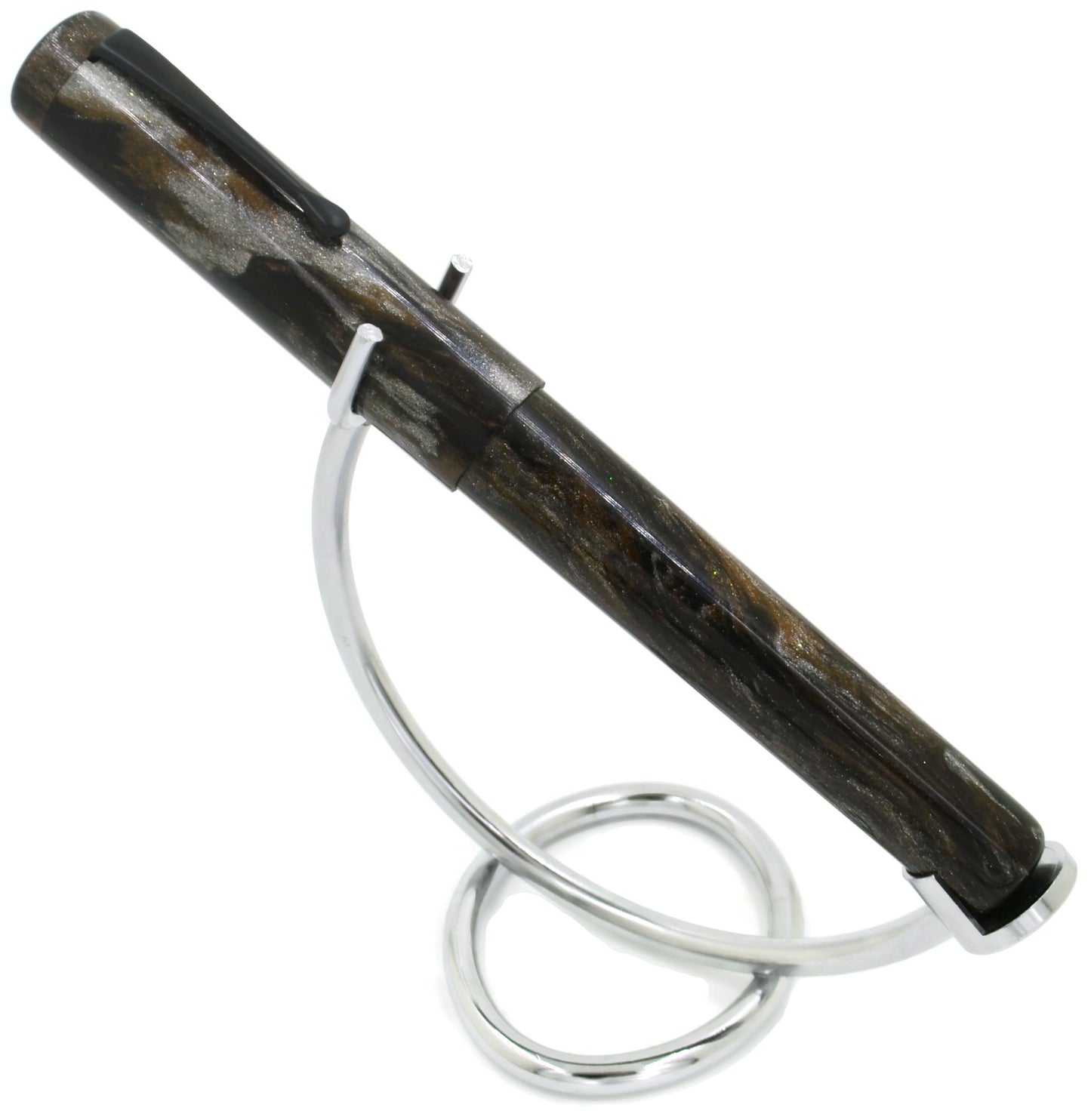 M566C - (Evancio) - Heimdallr resin - BOCK #8 Titanium M nib w-ebonite feed