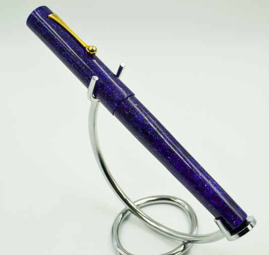 M414C - Purple Radiance Diamond Cast - Jowo 14kt Gold M nib