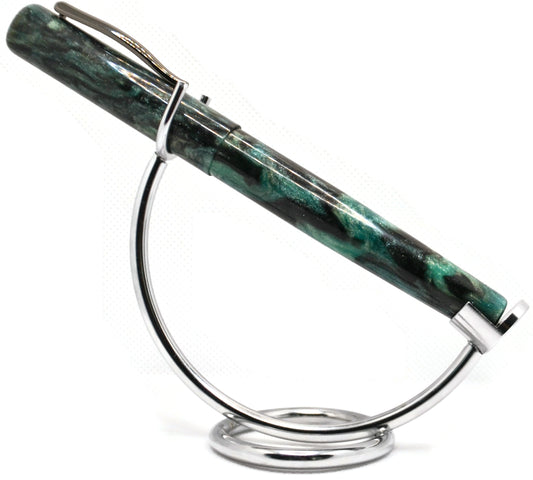 B24 - {Diamondcast} - Teal & Black Gunmetal Clip