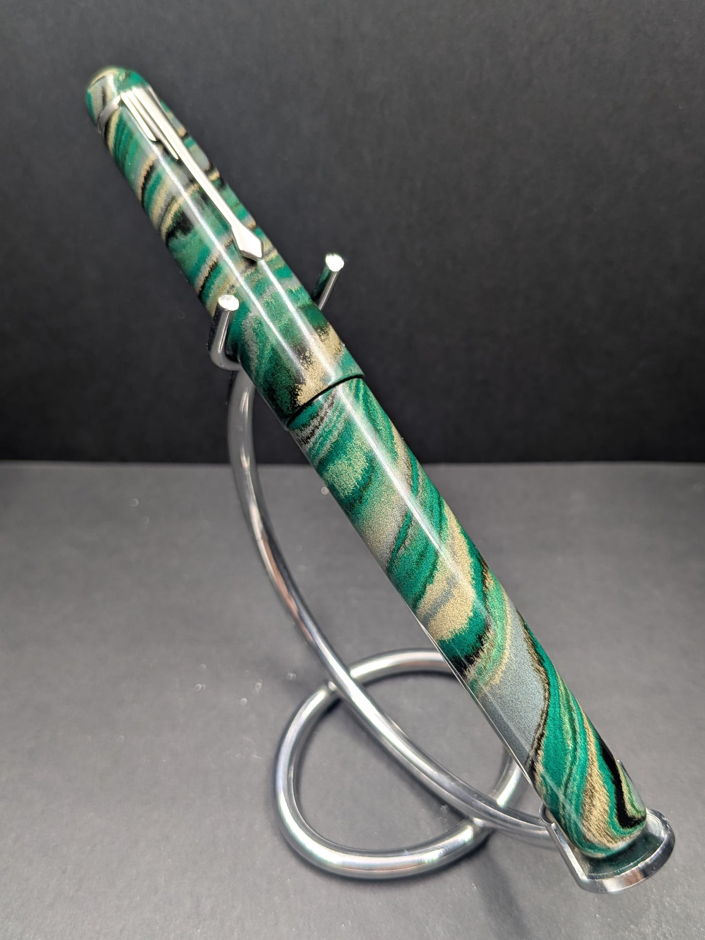 F24 - The Americana - Custom Nikko (teal, tan, grey, black) mottled