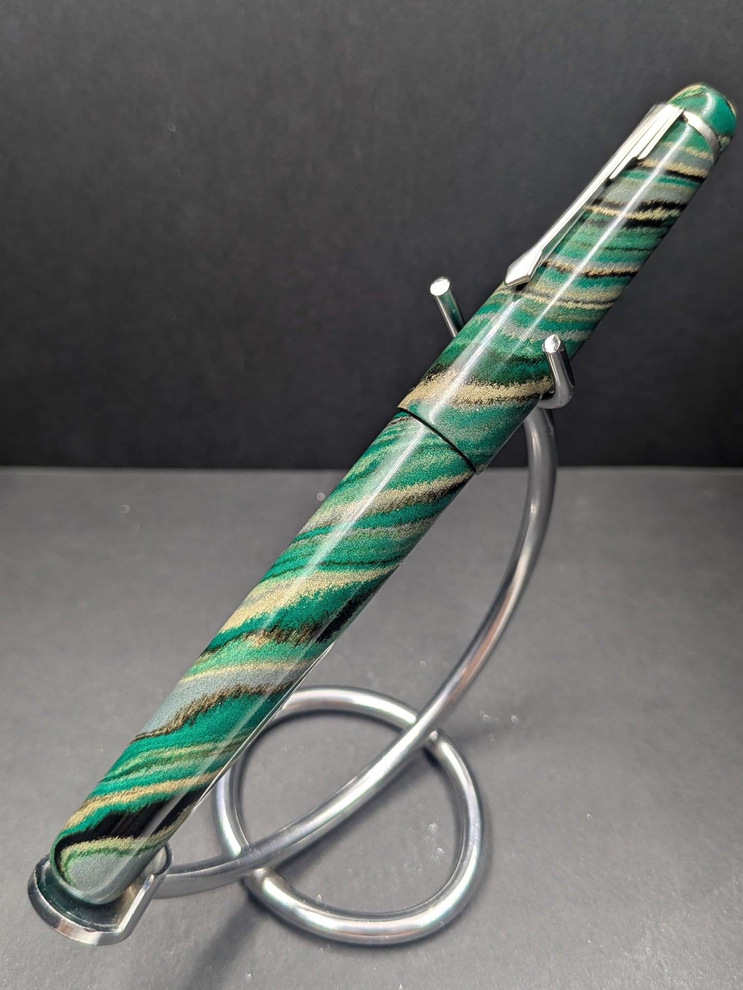 F24 - The Americana - Custom Nikko (teal, tan, grey, black) mottled