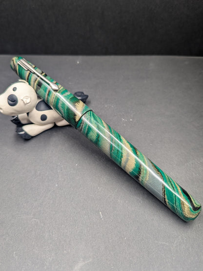 F24 - The Americana - Custom Nikko (teal, tan, grey, black) mottled