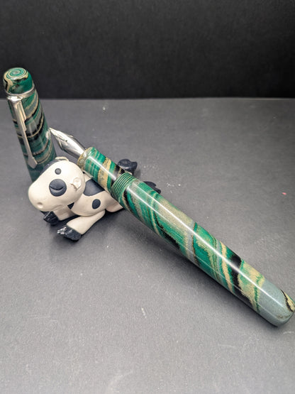 F24 - The Americana - Custom Nikko (teal, tan, grey, black) mottled