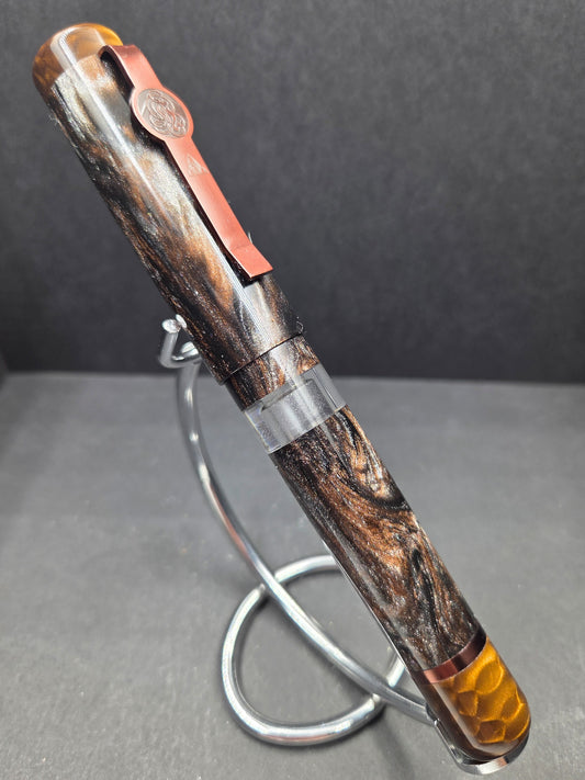 B46 - König - Heimdhall - Piston FIller (Juma Bronze Dragon with Bronze accents)