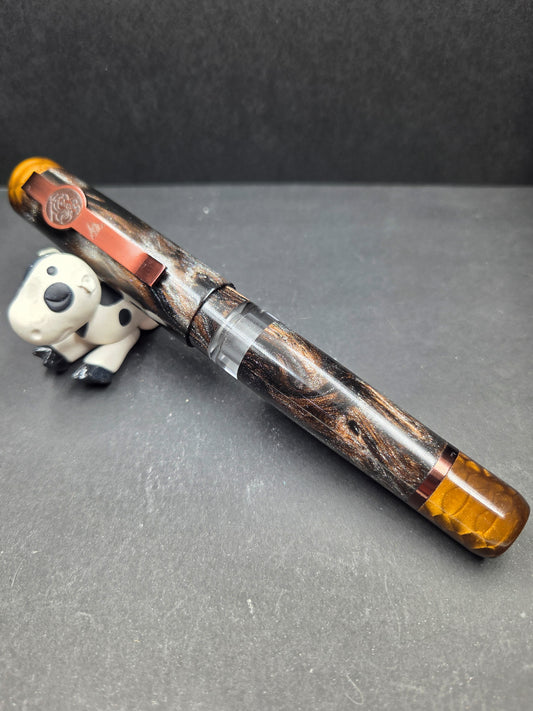 B46 - König - Heimdhall - Piston FIller (Juma Bronze Dragon with Bronze accents)