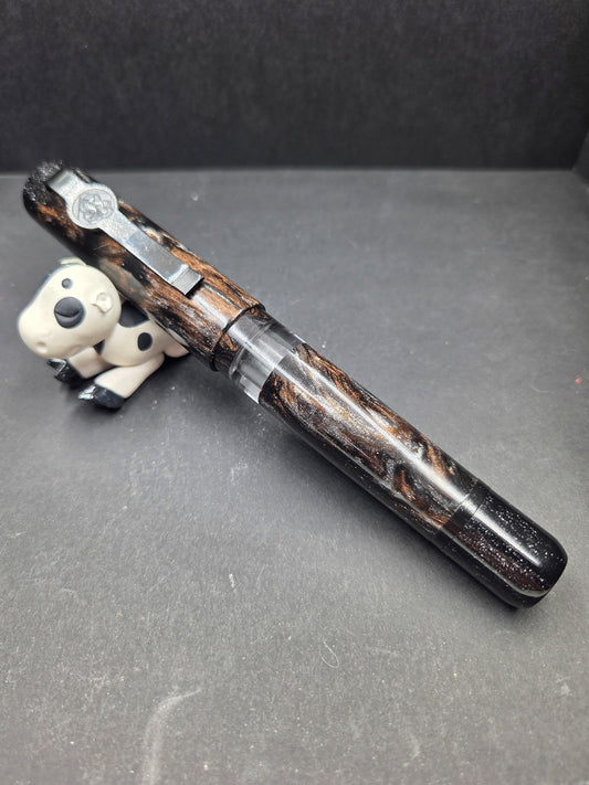 B46 - König - Heimdhall - Piston FIller (Black resin accents with Black metal accents)