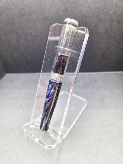 F14 - Taschenstift - SNR - Mocha Blue - clear acrylic cap