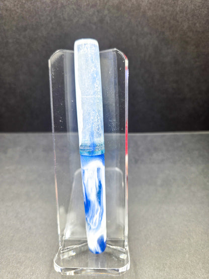 F14 - Taschenstift - Unknown Resin - white, blue, silver