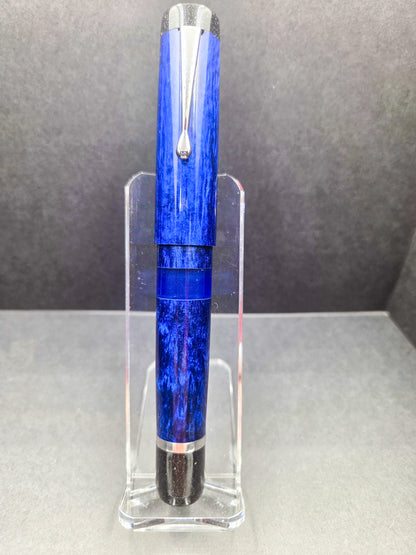 B46 - König - Sapphire Blue with Blue ink Window - Piston FIller