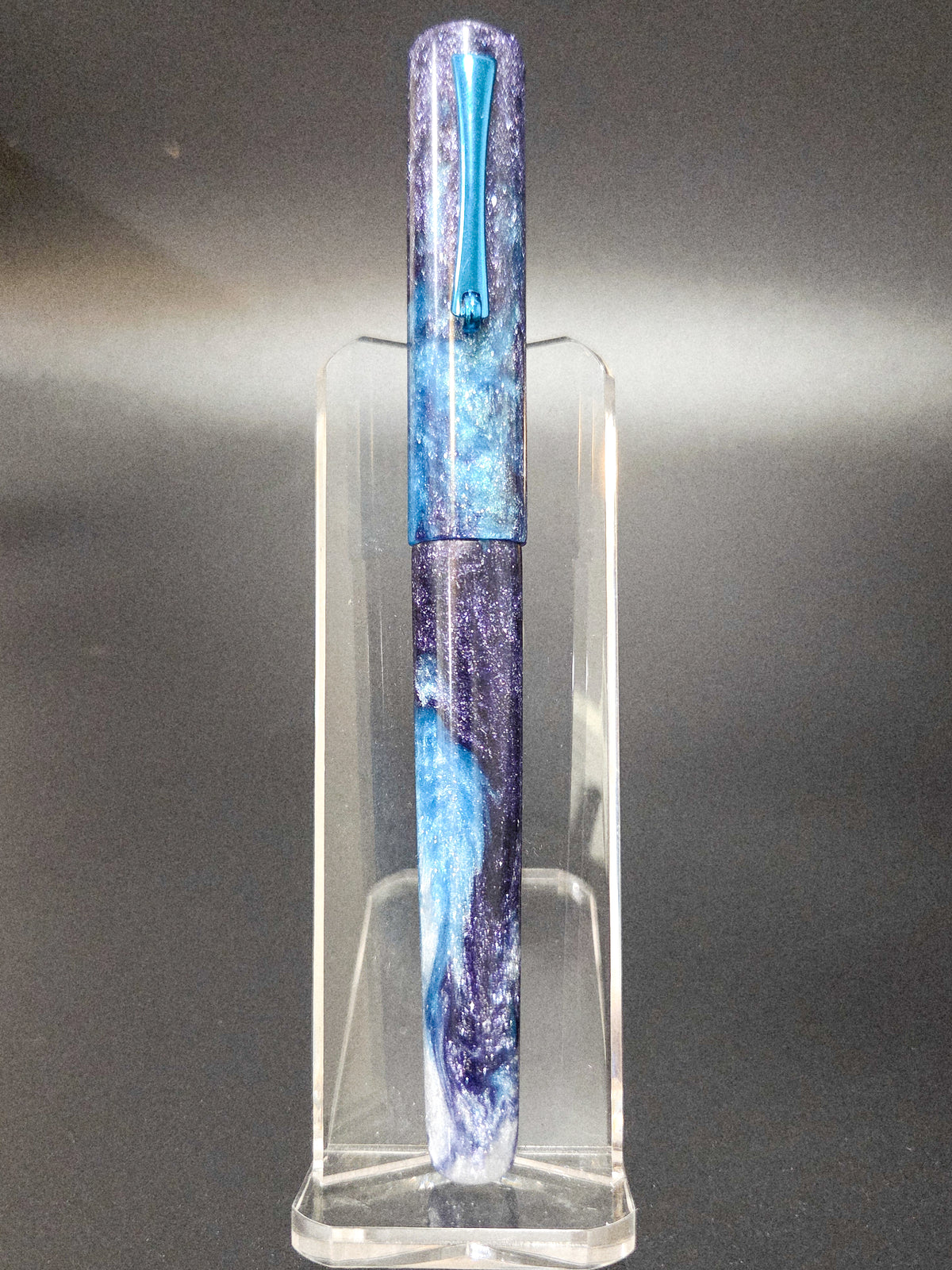 B24 - (SNR) - [Limited Edition] Serene Amethyst - metal section - Turquoise plated accents