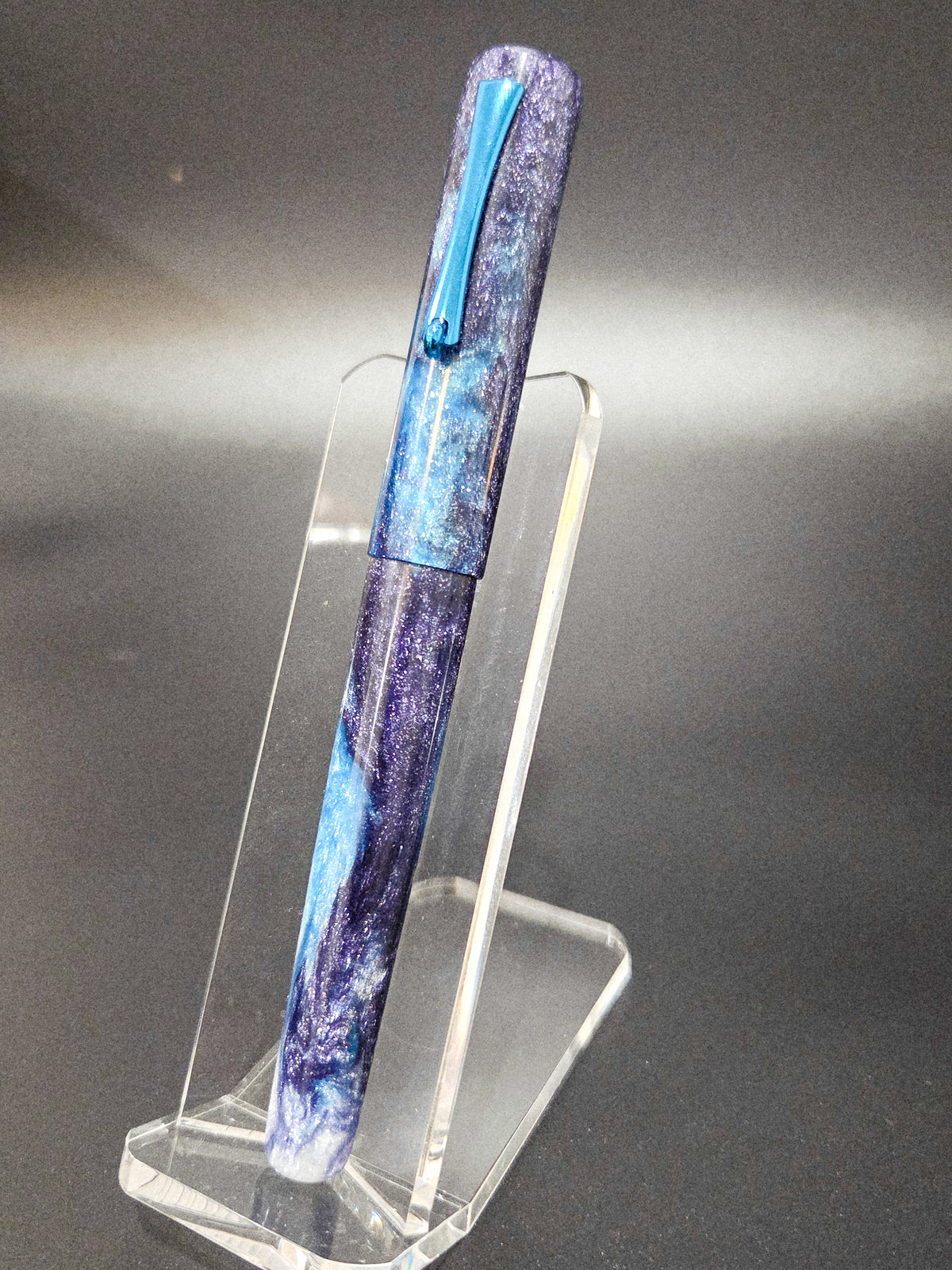 B24 - (SNR) - [Limited Edition] Serene Amethyst - metal section - Turquoise plated accents
