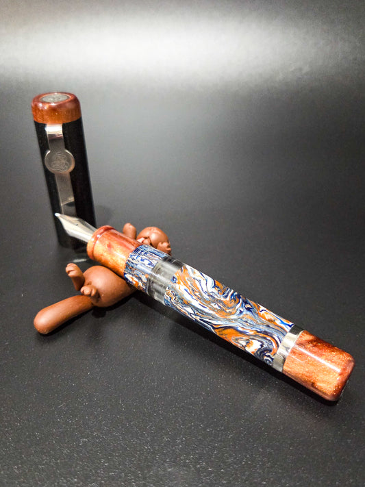 B46 - König - Tiger Pride - Piston Filler - Bronze accents