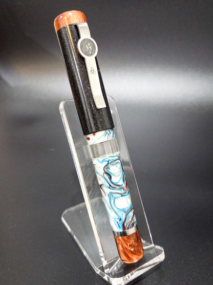 B46 - König - Birch - Piston Filler - Bronze accents