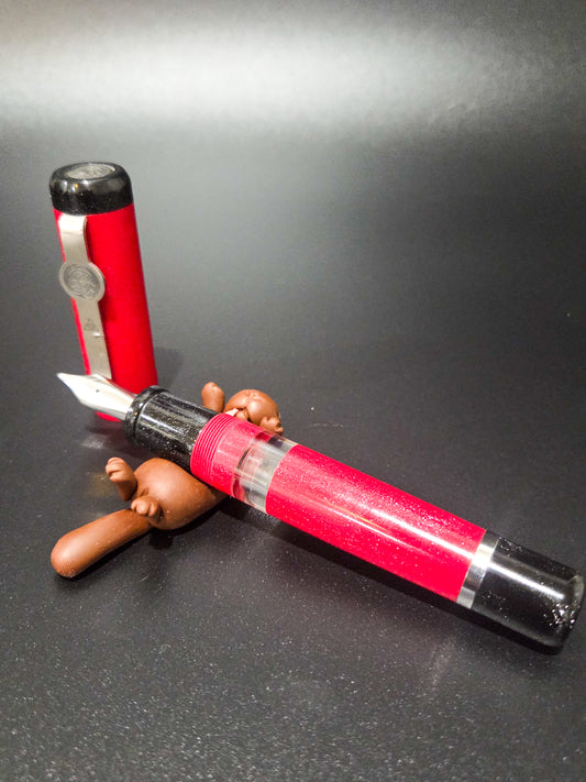 B46 - König - Candy Apple Red w/Black trim  - Piston Filler