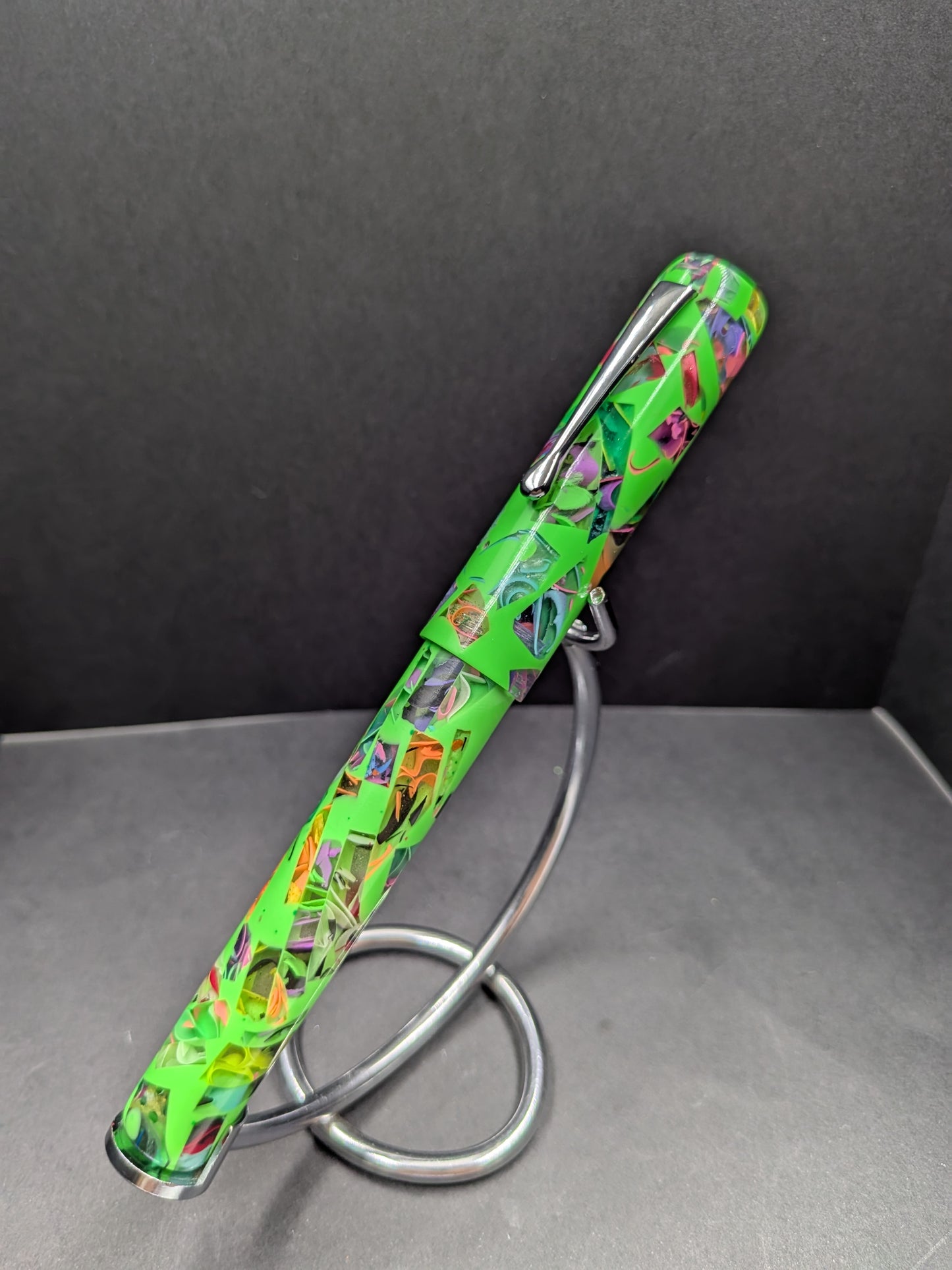 B36 - (Evancio) Neon Green Mosaic