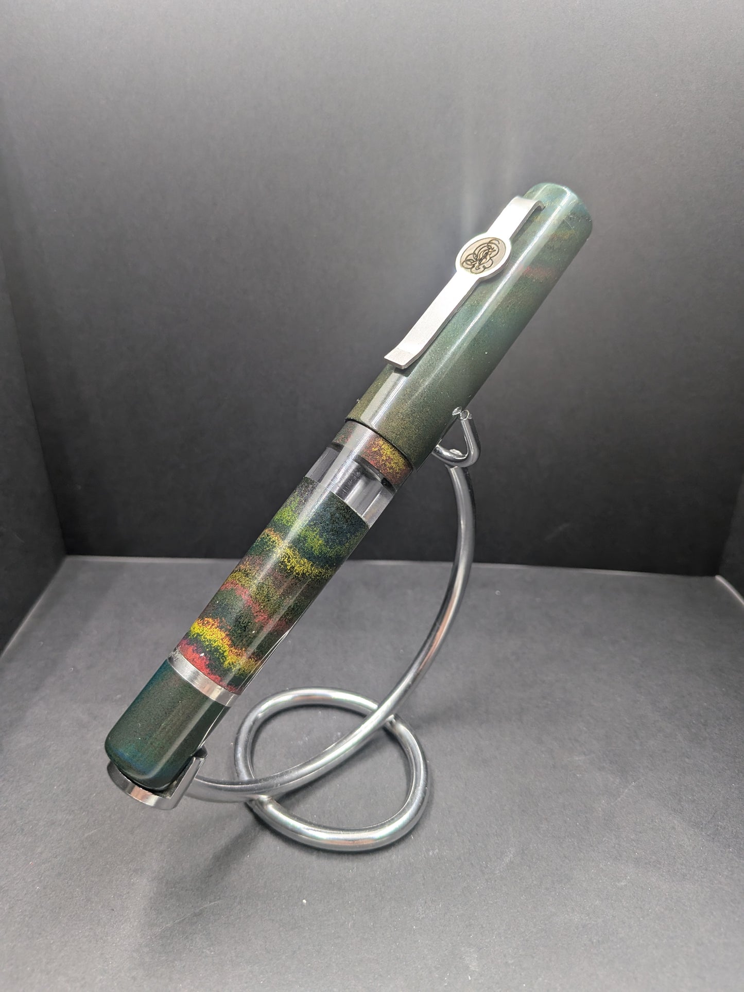 B46 - König 5 color mottle Ebonite Piston filler