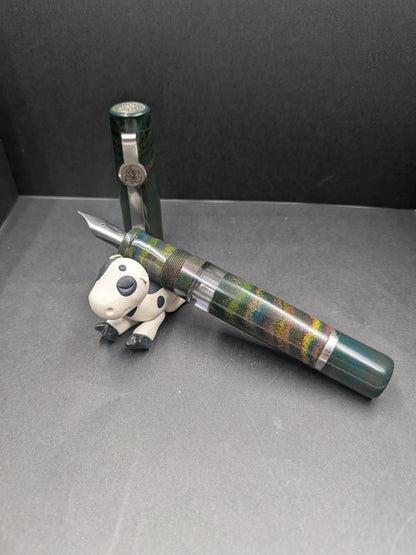 B46 - König 5 color mottle Ebonite Piston filler