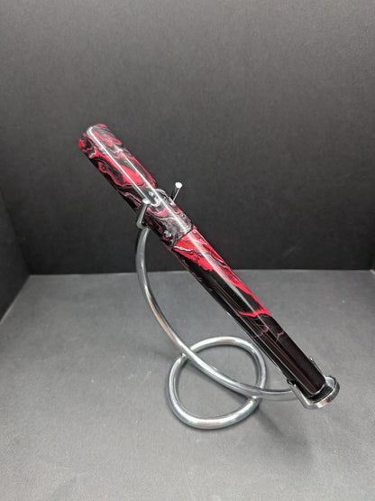 B24 - Black, red, white