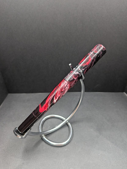 B24 - Black, red, white