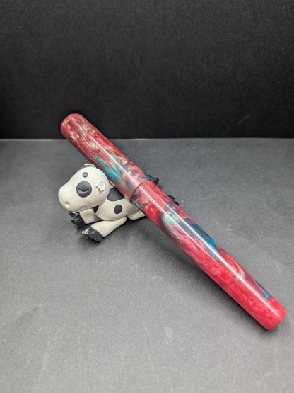 B24- Pink, turquoise, red