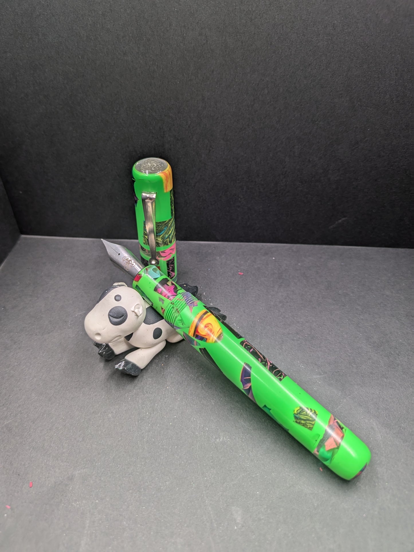 B36 - (Evancio) Neon Green Mosaic