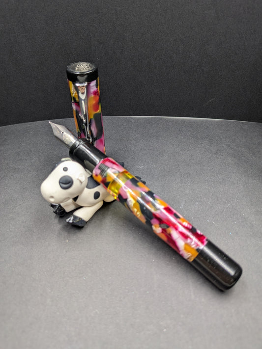 B36 - (Kolbenfüller) Rainbow pebble Cellulose Acetate (piston)