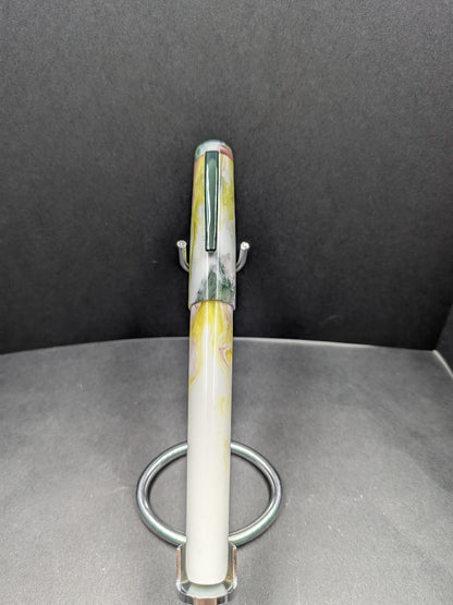 B24 - (SNR) - Texas Orchid with Emerald Clip