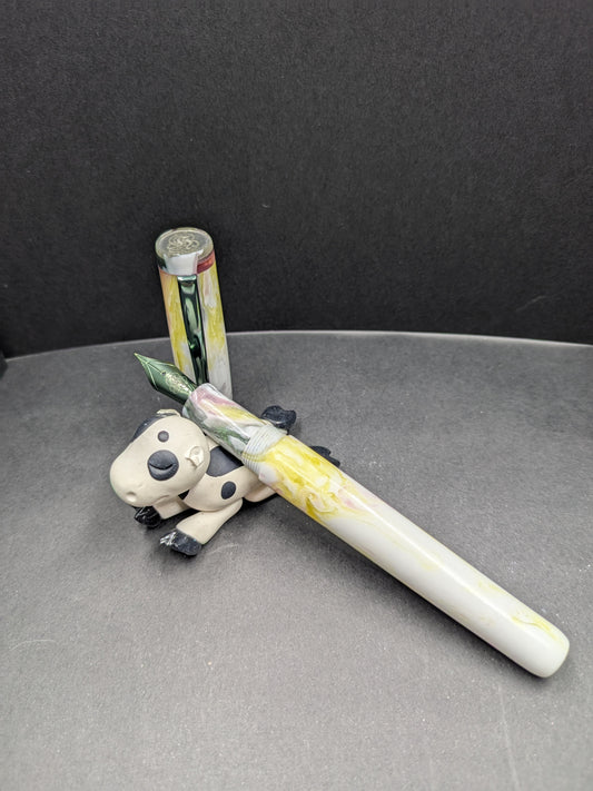 B24 - (SNR) - Texas Orchid with Emerald Clip