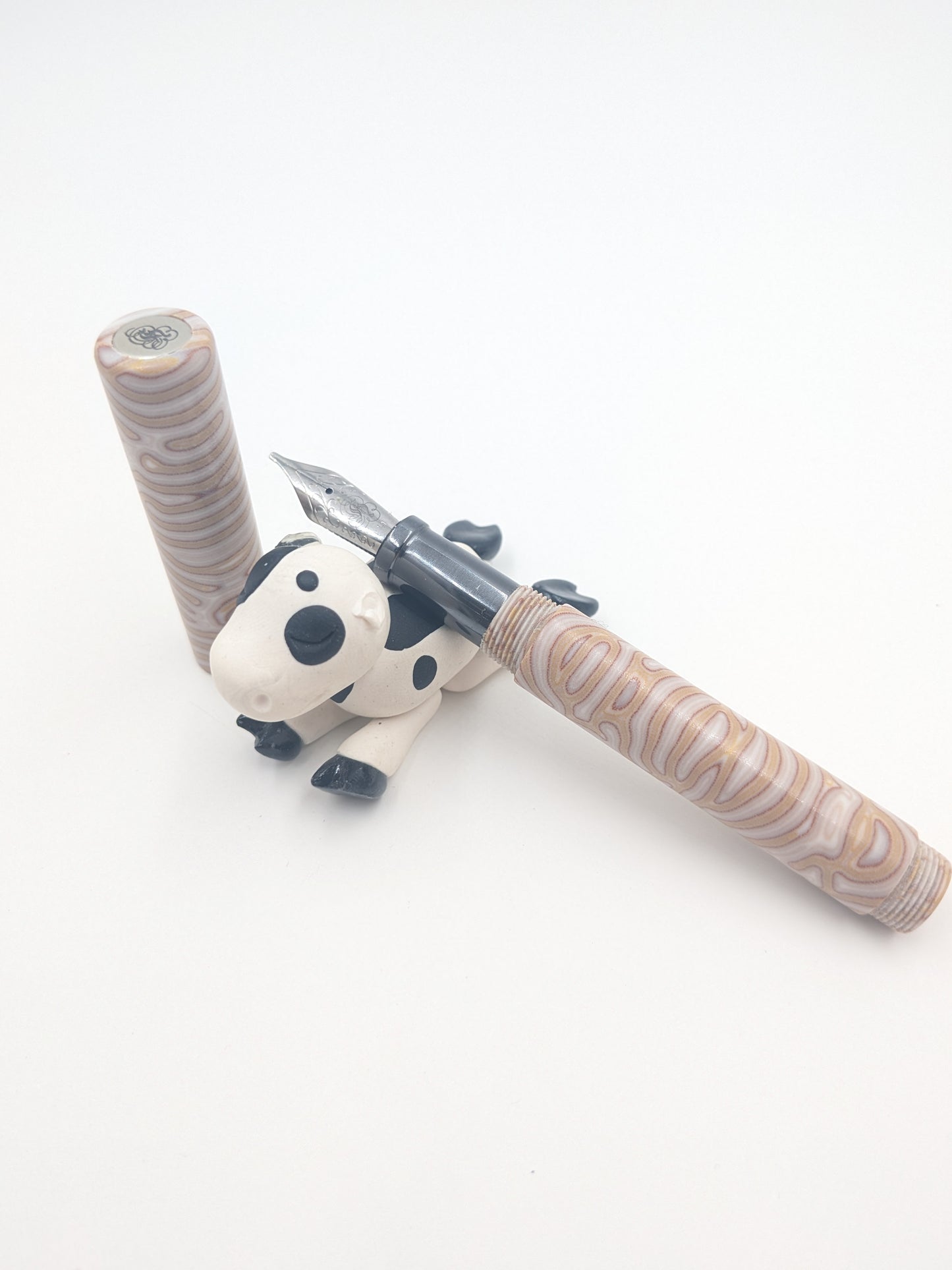 E14 - (CrazyFiber)- Taschenstift in Caramel Late Black Chrome Section