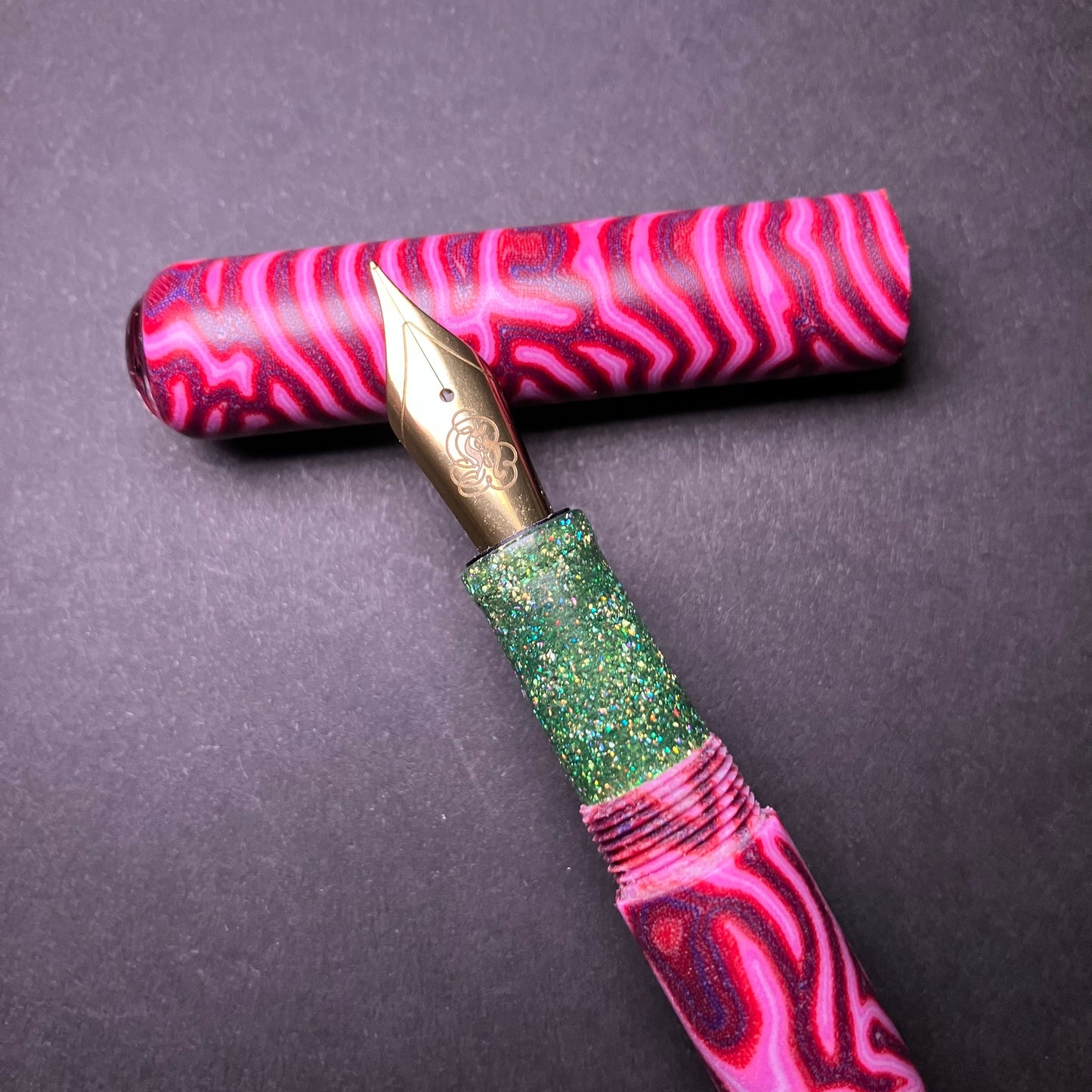 E14 - (CrazyFiber)- Taschenstift in Raspberry Ice