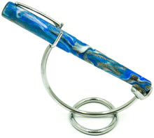 Load image into Gallery viewer, B24  -  Honolulu blue and silver with Clip (22131)
