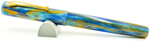 B24- Blue Macaw (Diamondcast) Gold Clip