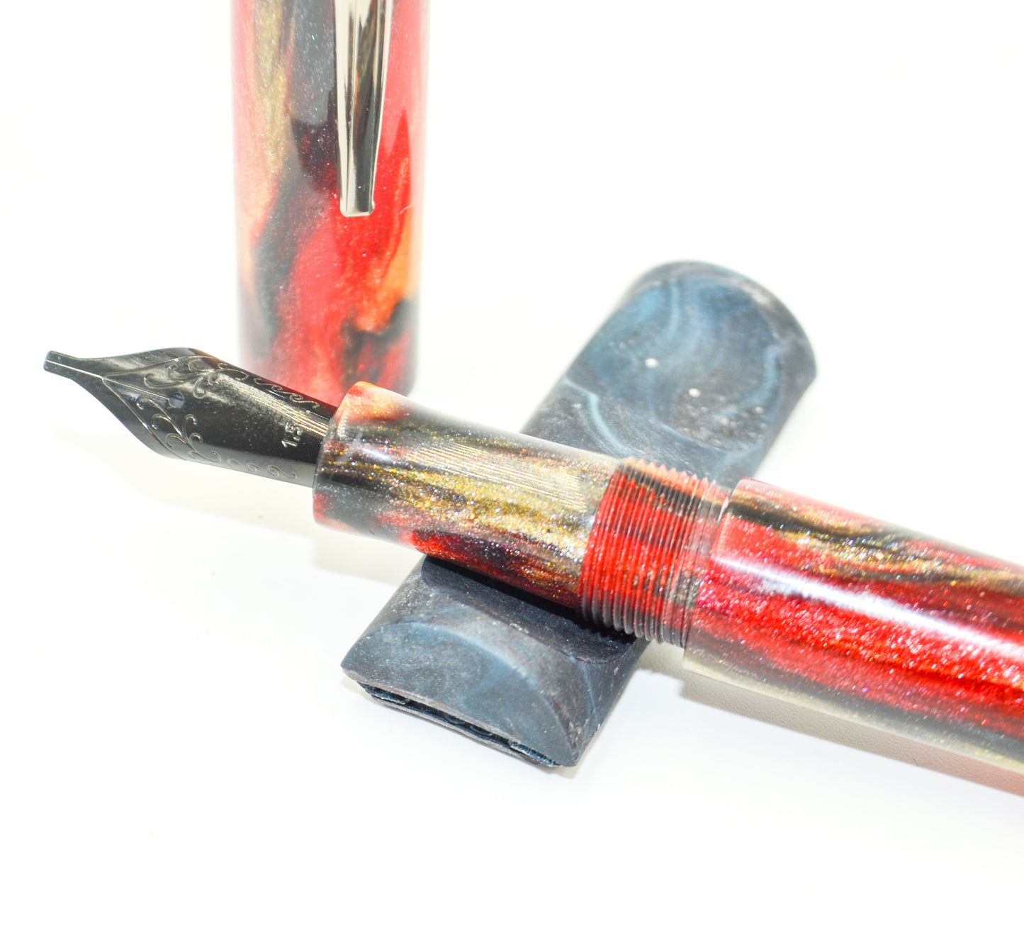 M464C - RedDragon Diamond Cast - Jowo 1.5 nib Black Lacquer