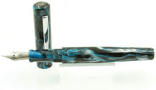 Load image into Gallery viewer, C24 - (Diamondcast) turquoise, black, and silver with clip (220385)
