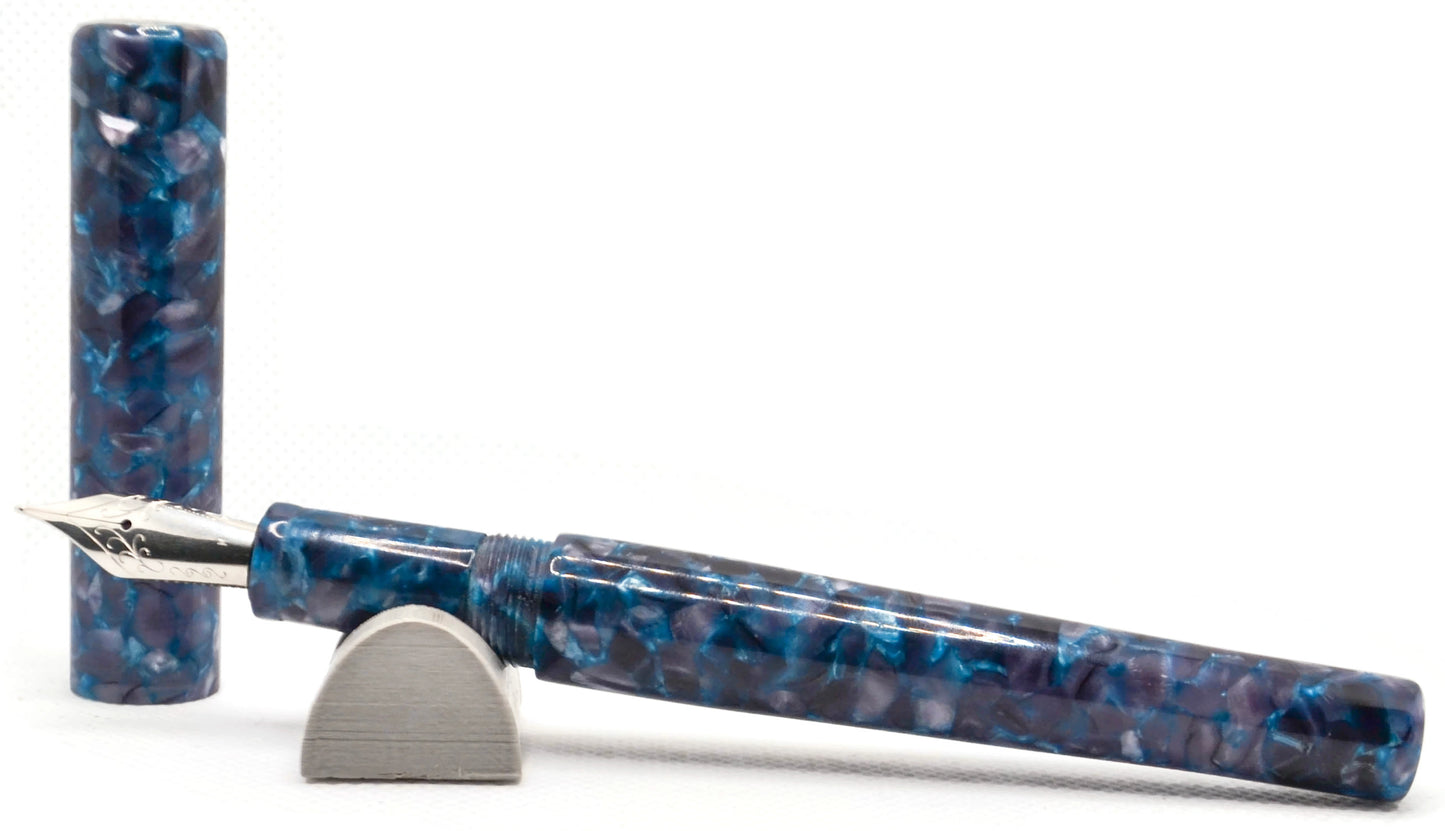 B24  -  Blue/Red Italian Ice acrylic w/Clip