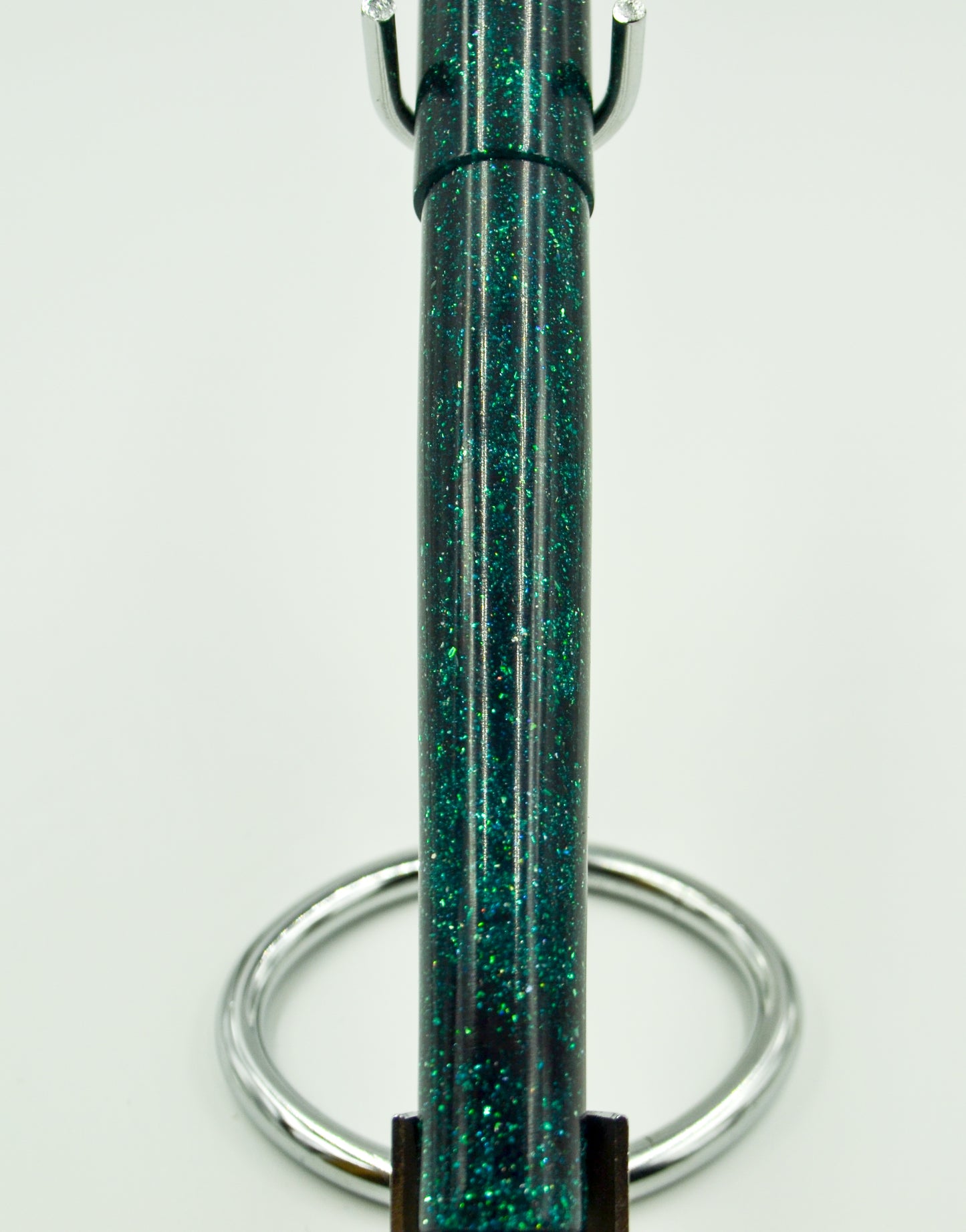 M414C - Teal Radiance Diamond Cast - Jowo 1.1 Gunmetal nib