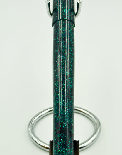 M414C - Teal Radiance Diamond Cast - Jowo 1.1 Gunmetal nib