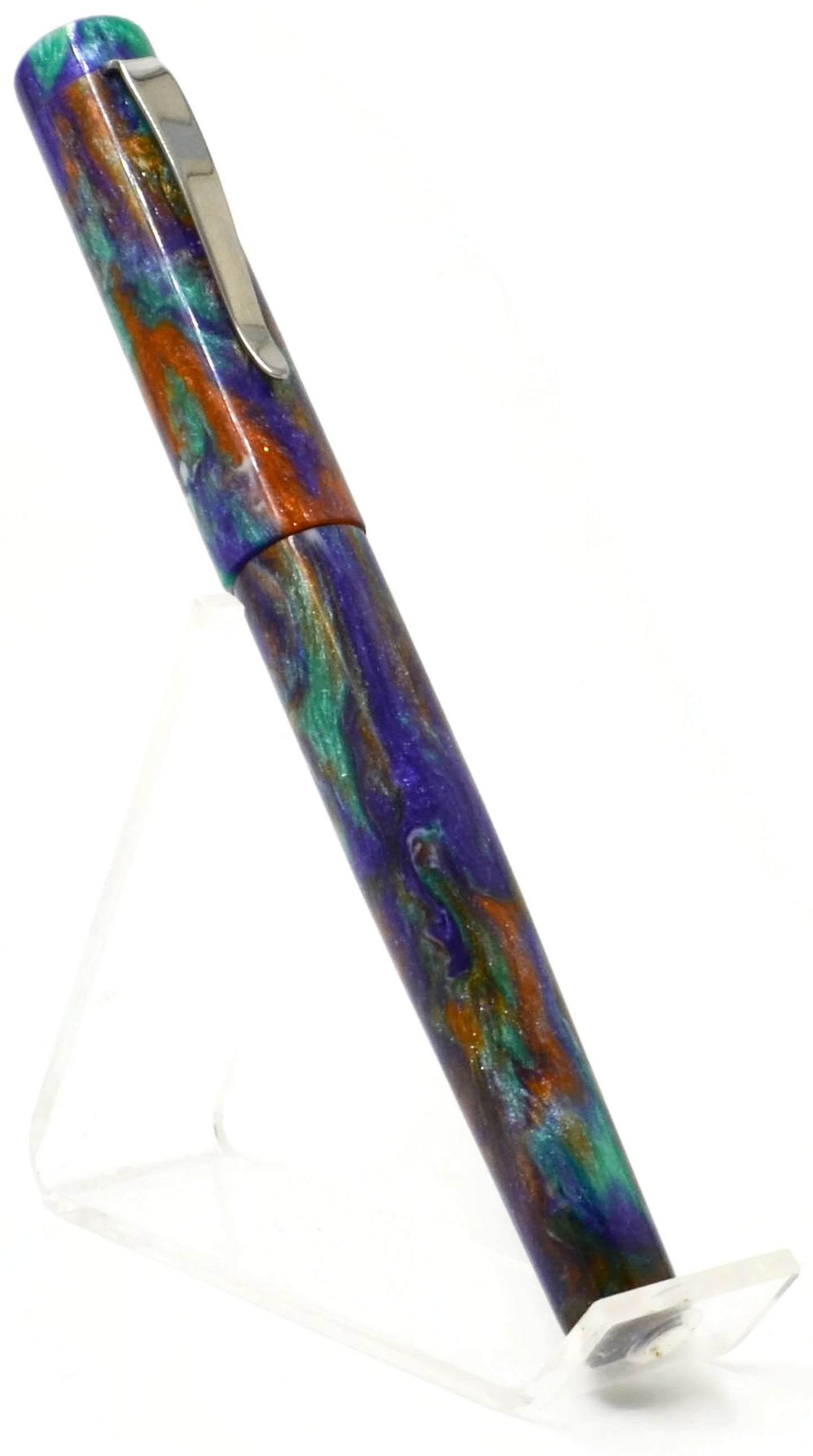 B24 - (Diamondcast) Autumn Leaves Stainless clip (220353)