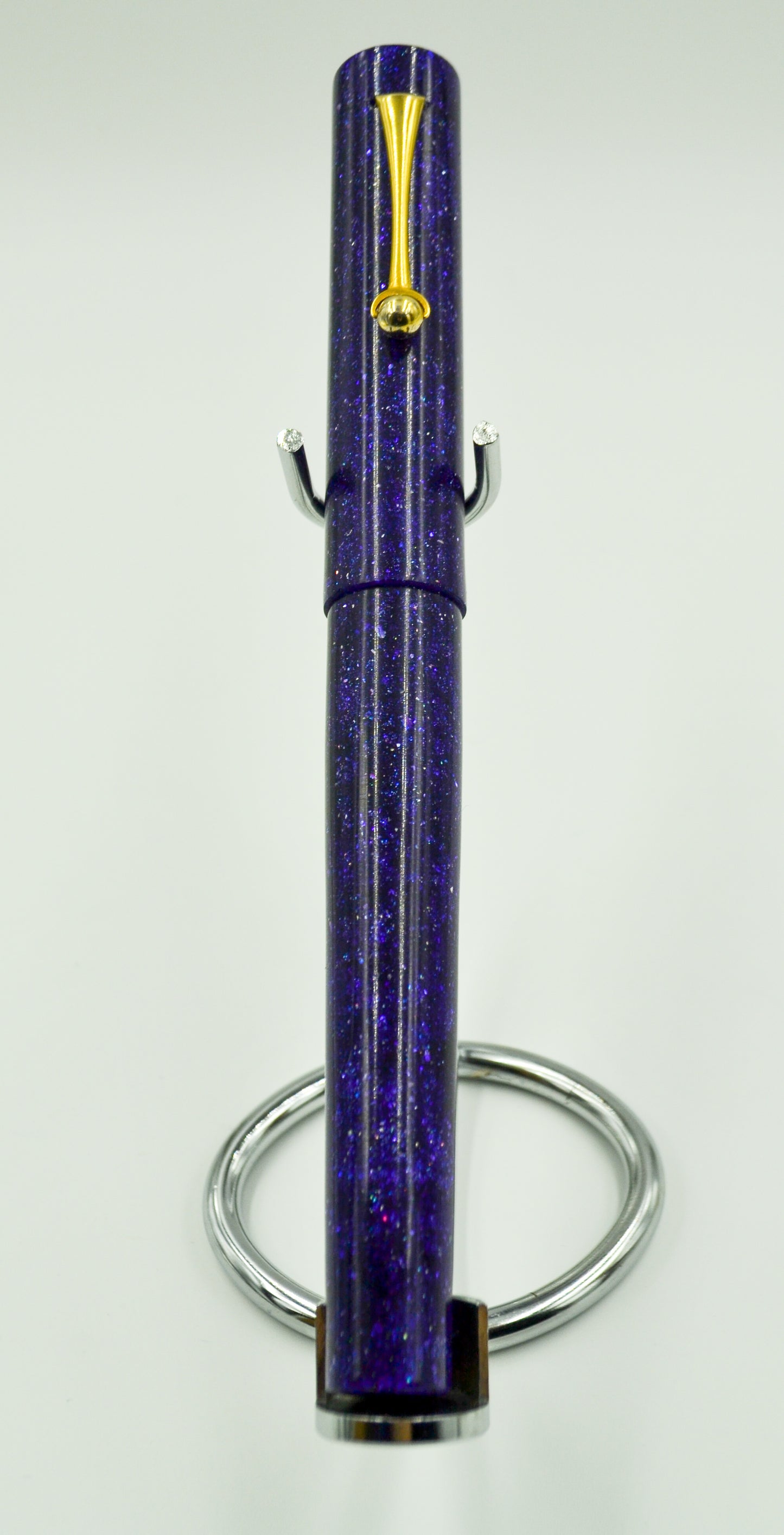 M414C - Purple Radiance Diamond Cast - Jowo 14kt Gold M nib