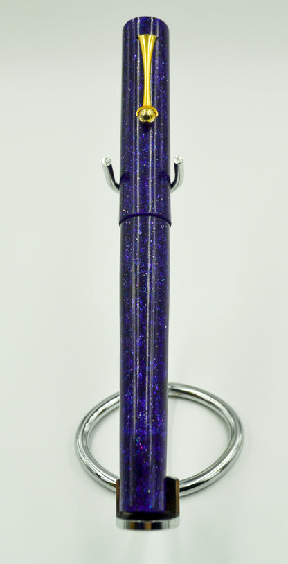 M414C - Purple Radiance Diamond Cast - Jowo 14kt Gold M nib