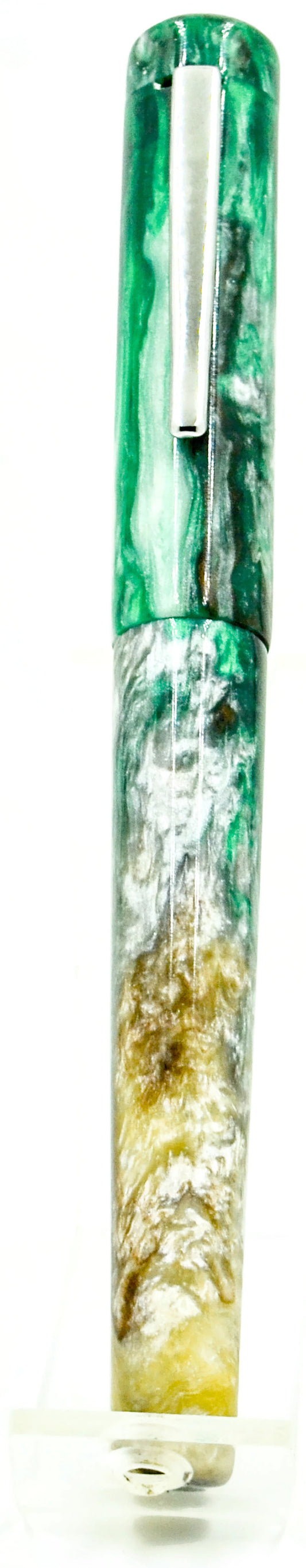 B24 - (StarryNightResins) - Irish Isles w/Stainless clip (220551)