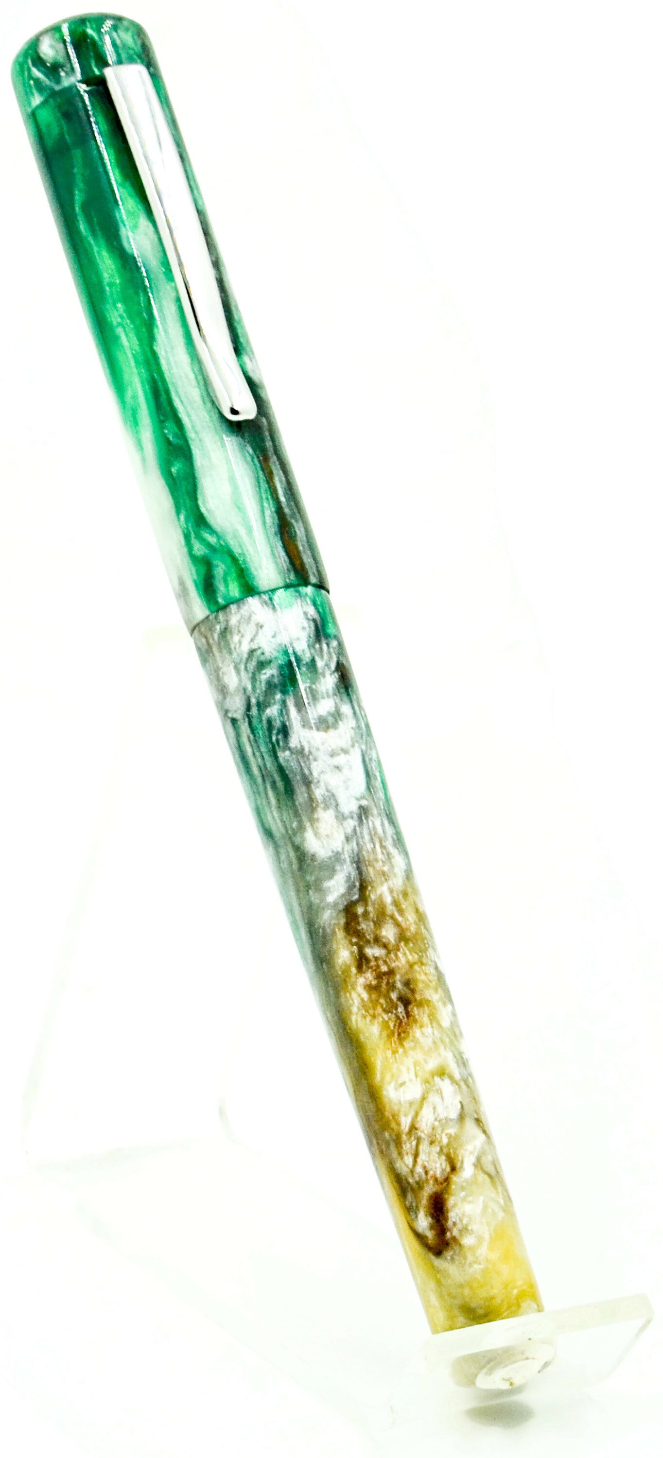 B24 - (StarryNightResins) - Irish Isles w/Stainless clip (220551)