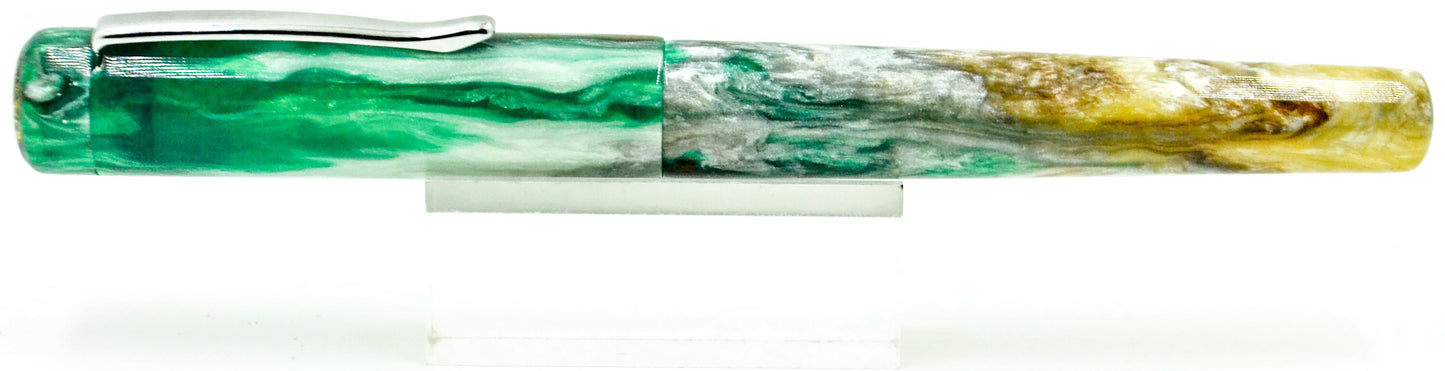 B24 - (StarryNightResins) - Irish Isles w/Stainless clip (220551)