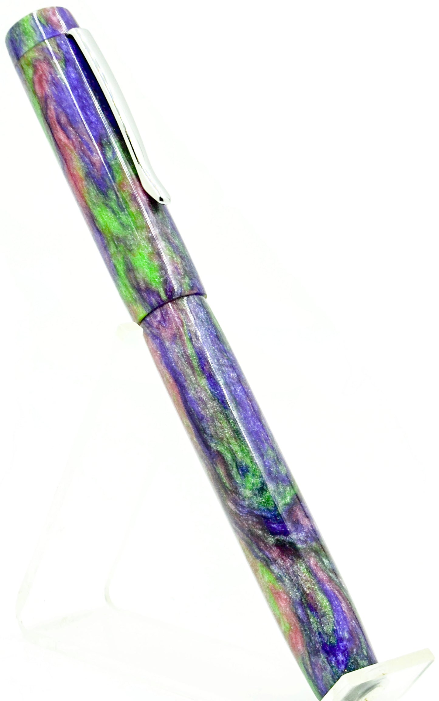 A24 - (Diamondcast) - Pink, Purple, Green w/Stainless clip (220489)
