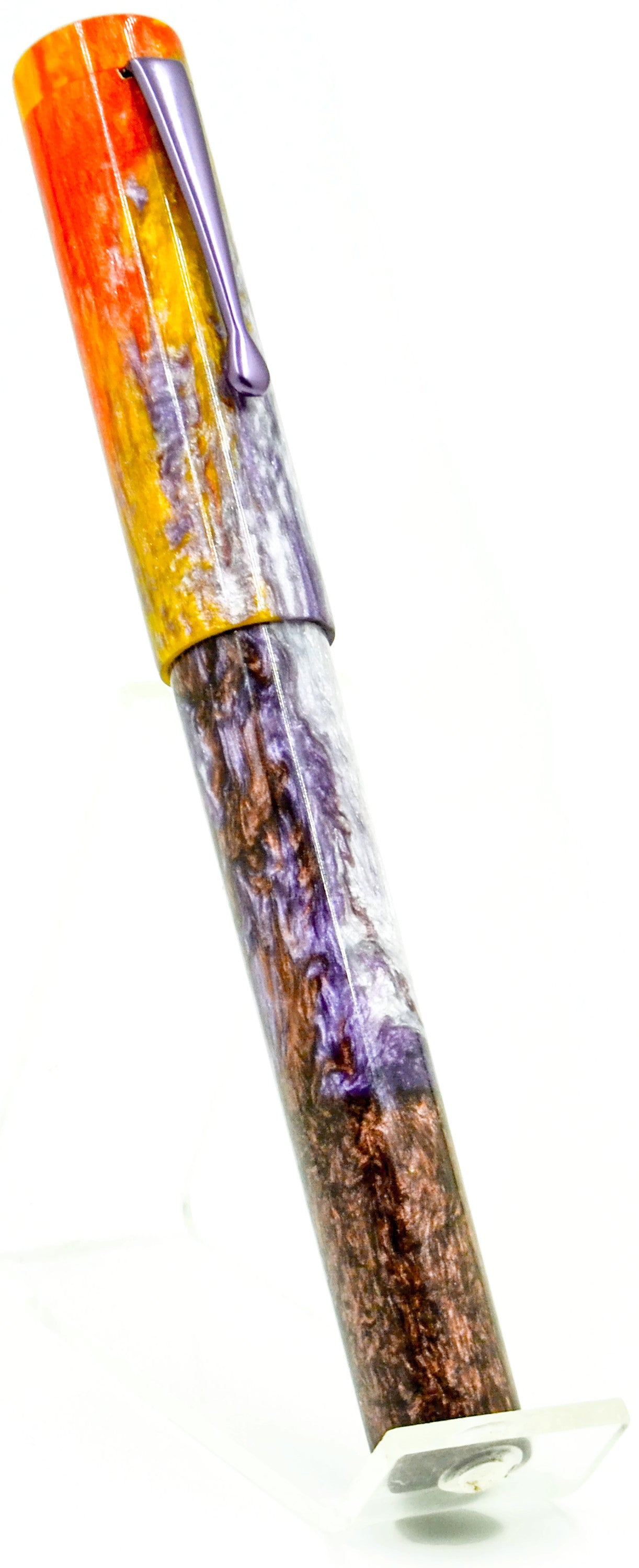 B36 - (StarryNightResins) - Falling In Love Evancio w/Stainless clip Set for #8 nib (220567)