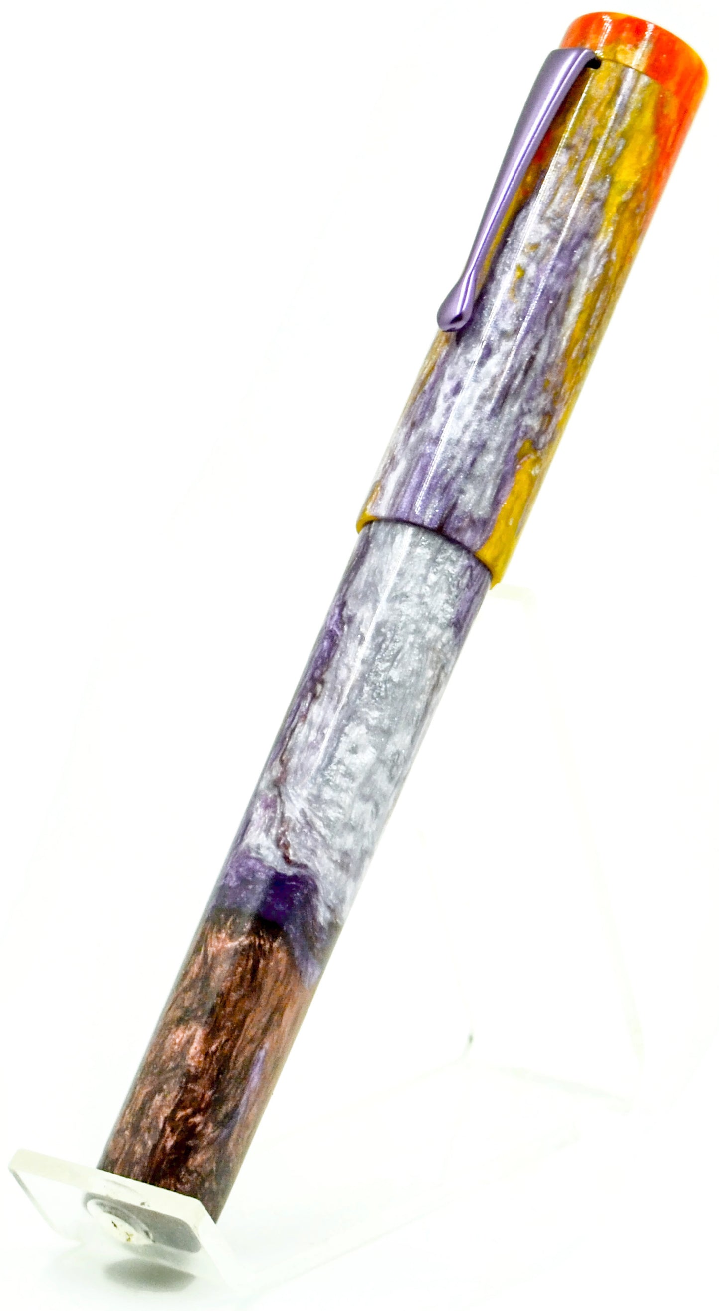 B36 - (StarryNightResins) - Falling In Love Evancio w/Stainless clip Set for #8 nib (220567)