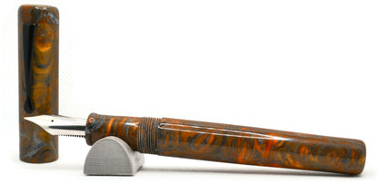 B36 - Evancio - Molten Damascus Back Clip - #8 nib