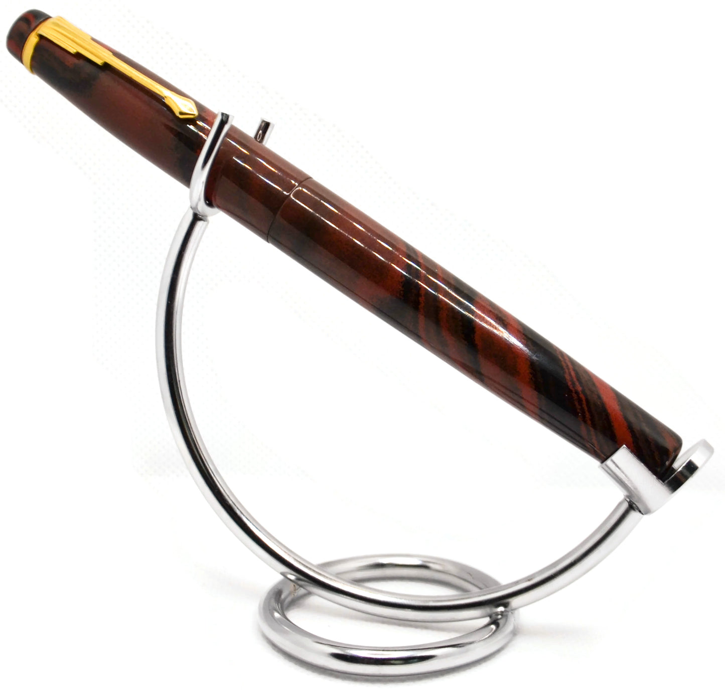 F24 - Americana Slim Black-Red motled Ebonite