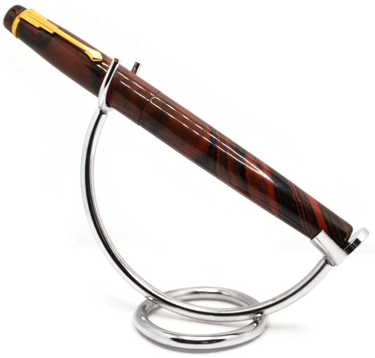 F24 - Americana Slim Black-Red motled Ebonite